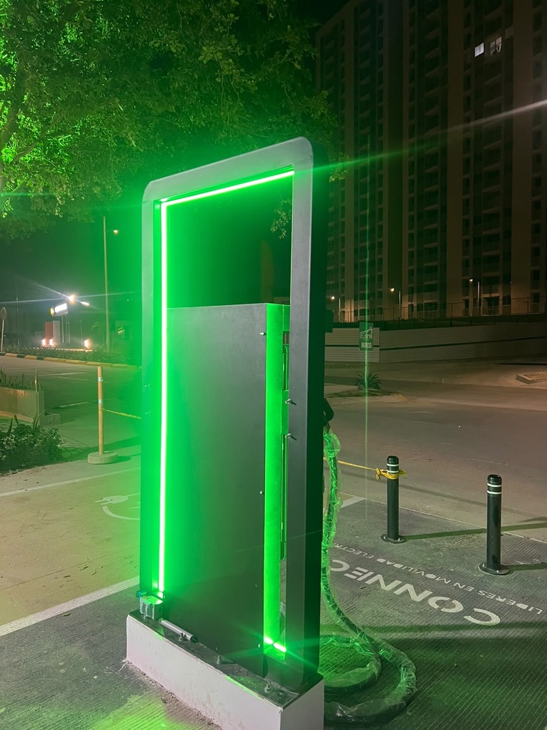 Estación de carga EV instalada