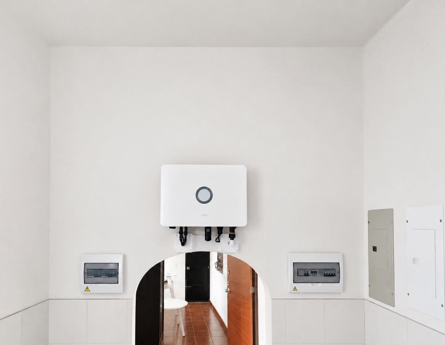 Inversor solar residencial instalado