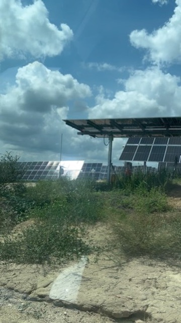 Paneles solares de proyecto empresarial